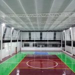 Estrutura metálica e Construção de quadra poliesportiva